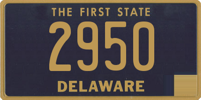 DE license plate 2950