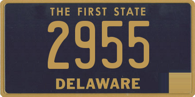 DE license plate 2955