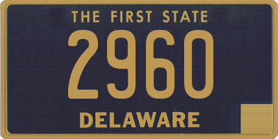 DE license plate 2960