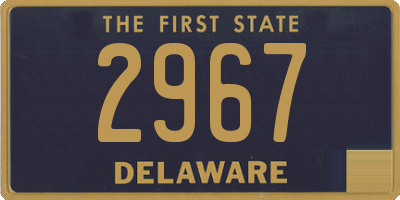 DE license plate 2967