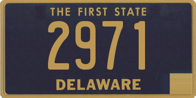 DE license plate 2971