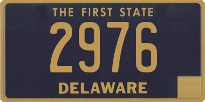 DE license plate 2976
