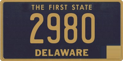 DE license plate 2980