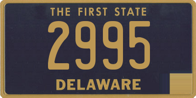 DE license plate 2995