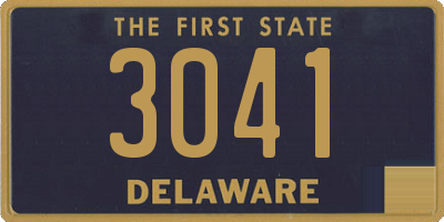 DE license plate 3041