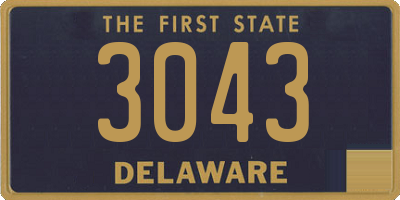 DE license plate 3043