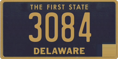 DE license plate 3084