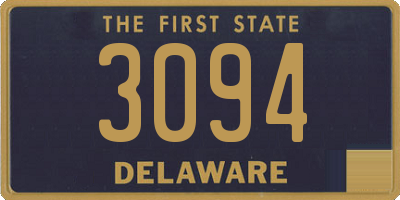 DE license plate 3094