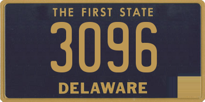 DE license plate 3096