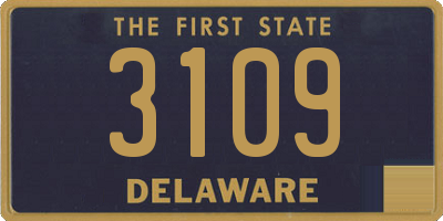DE license plate 3109