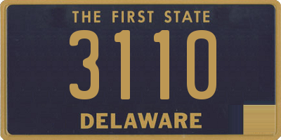 DE license plate 3110
