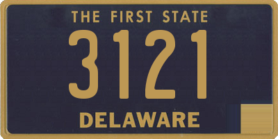 DE license plate 3121