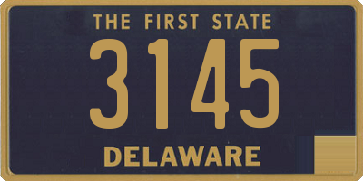 DE license plate 3145