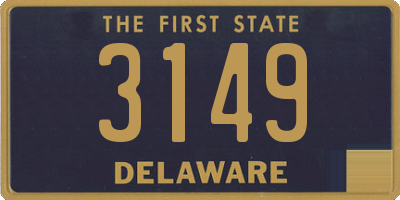 DE license plate 3149