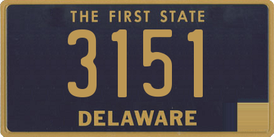 DE license plate 3151