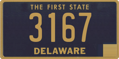 DE license plate 3167