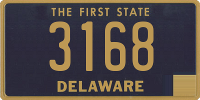 DE license plate 3168