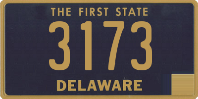 DE license plate 3173