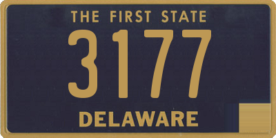 DE license plate 3177