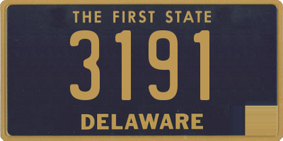 DE license plate 3191