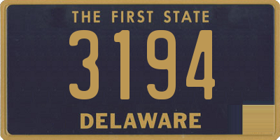 DE license plate 3194