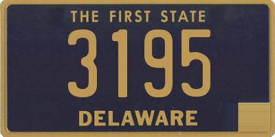 DE license plate 3195
