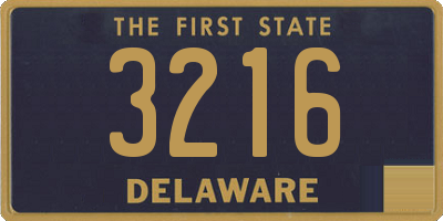 DE license plate 3216