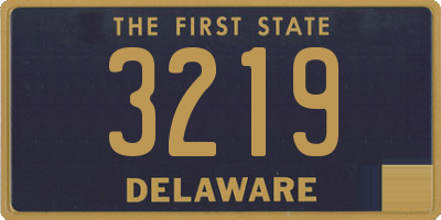DE license plate 3219