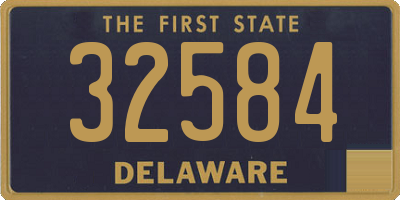 DE license plate 32584