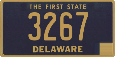 DE license plate 3267
