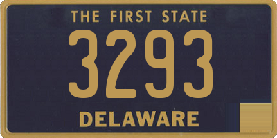 DE license plate 3293