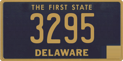 DE license plate 3295