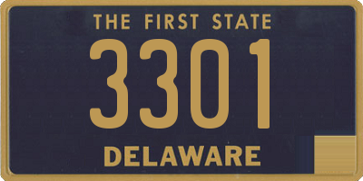 DE license plate 3301