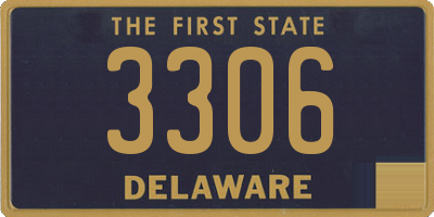 DE license plate 3306