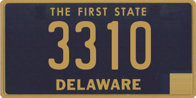 DE license plate 3310