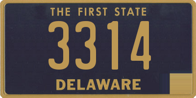 DE license plate 3314