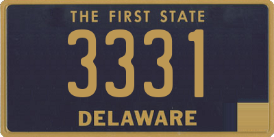 DE license plate 3331