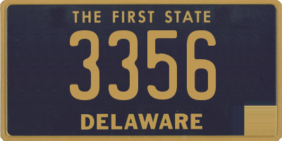 DE license plate 3356