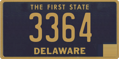 DE license plate 3364