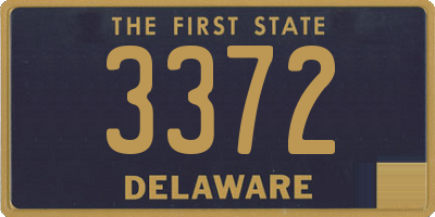 DE license plate 3372