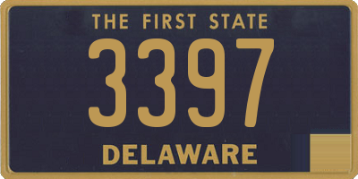 DE license plate 3397