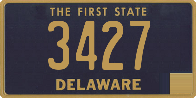 DE license plate 3427