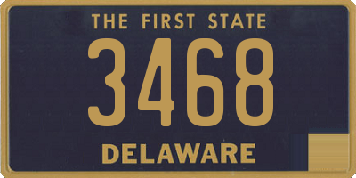 DE license plate 3468