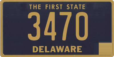 DE license plate 3470