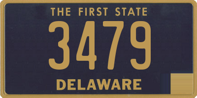 DE license plate 3479