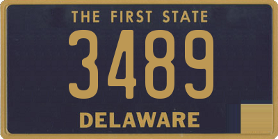 DE license plate 3489