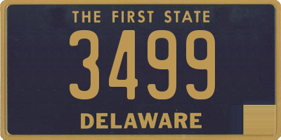 DE license plate 3499