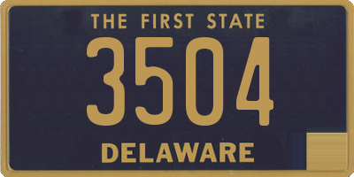 DE license plate 3504