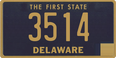 DE license plate 3514
