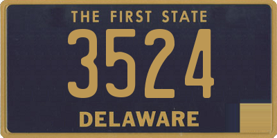 DE license plate 3524